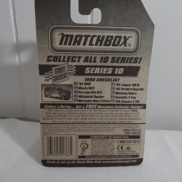 Matchbox Street Cruisers MG7 Mattel Wheels;  ITEM #155 - Picture 4 of 5